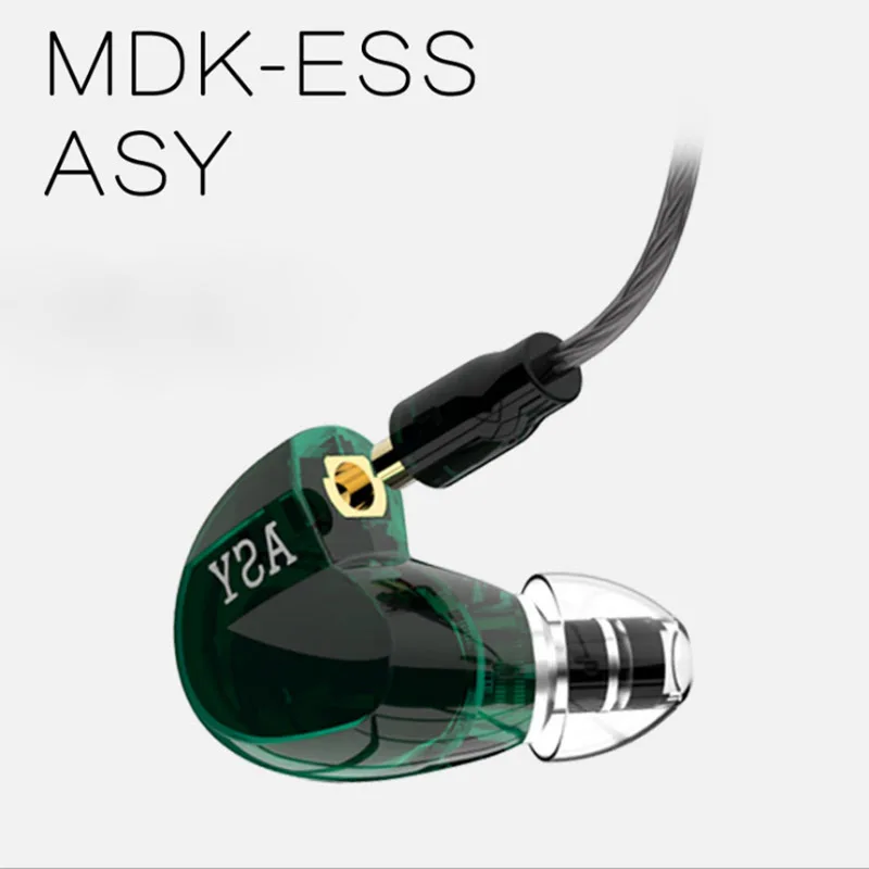 Оригинальные MDK-ESS ASY наушники-вкладыши 1DD+ 1BA гибридные наушники MMCX съемный кабель наушники HIFI DJ спортивные наушники гарнитура