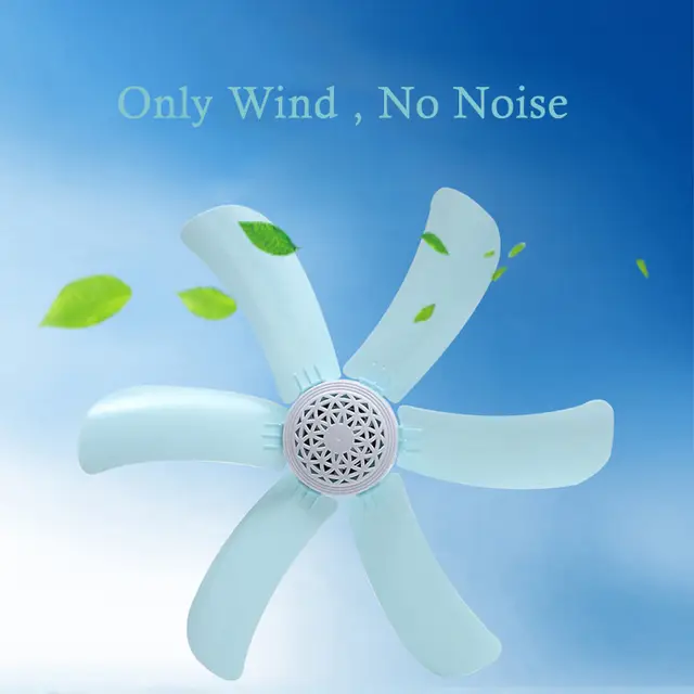 Us 12 59 8 Off Electric Mini Fan Of Blue Energy Saving Fans Plastic Blade 5 Leaves Ceiling Fan In Fans From Home Appliances On Aliexpress