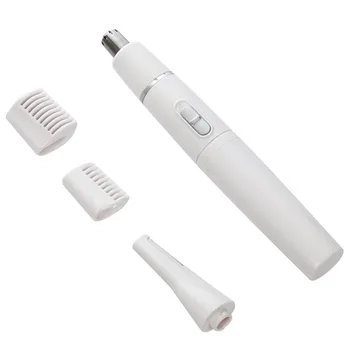 

2-in-1 Facial Hair Trimmer Nose Ear Hair Shaver Trimmer Eyebrow Scraper Safe Face Care Razor Cleaner for Men Women 10*90mm 3C,CE