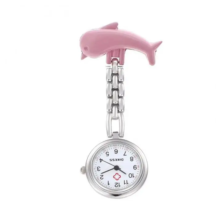 Новый Женские часы дельфины кварц медсестры смотреть сплав моды смайлик Медсестра настольные часы таймер