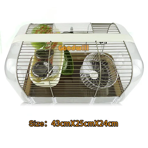 Большой хомяк клетка обитания playgound залить Guinea Pig suite Cage Хрустальные Роскошные cavy