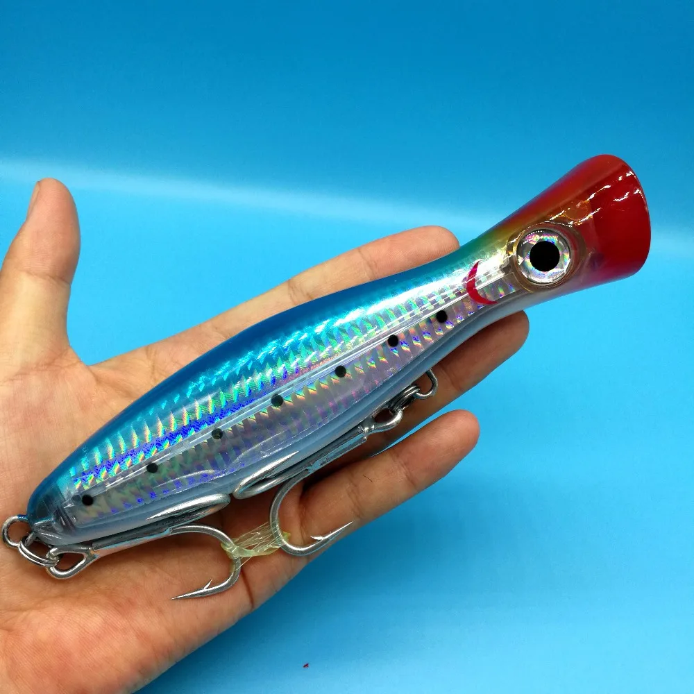 Isca de Pesca Isca de Pesca do Mar Hoofish Grande Água Popper 88g - 16cm 4 Cores Game Iscas Duras Corrico do Mar Tackle 2pcs Top 13 Cheap Iscas artificiais