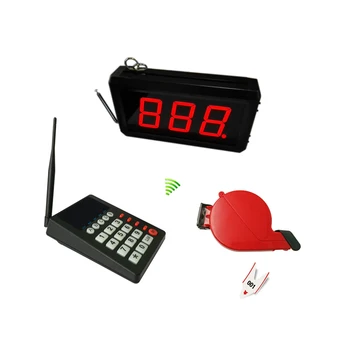 

Wireless Queue Calling Number System with Ticket dispenser, Monitor, Keyboard
