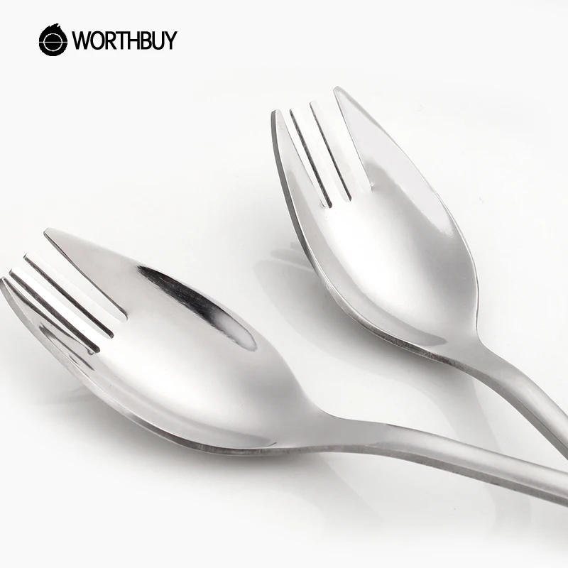 WORTHBUY 2 шт./компл. Многофункциональный ужин ложка фруктовый салат вилка