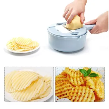 

Vegetable Slicers Fruit Cutter Manual Durable Wheat Straw Potato Carrot Onion Grater With Egg Divider Colander Useful