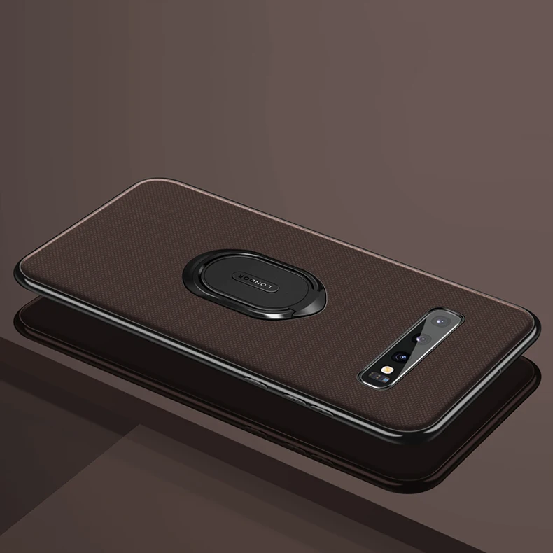 Тканевый Магнитный чехол для samsung Galaxy Note 10 S10 Plus S10E, роскошный тканевый автомобильный держатель, чехол для телефона Etui Coque
