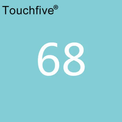 TOUCHFIVE дополнительный цвет двойная головка художественные маркеры Кисть ручка на спиртовой основе эскизные маркеры манга ручки для рисования товары для рукоделия - Цвет: 68