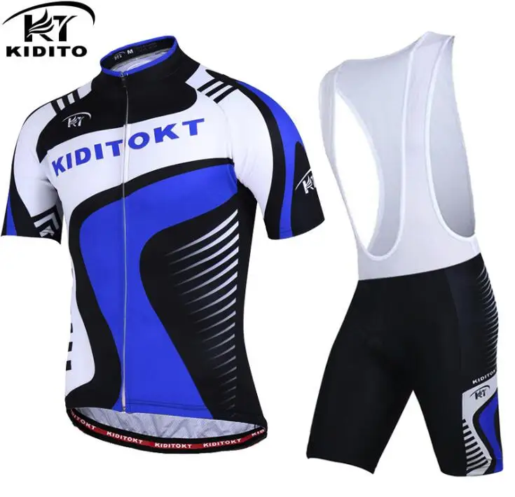 KIDITOKT набор Джерси для велоспорта pro team ropa ciclismo bicicleta bike bycicle maillot ciclismo hombre uniforme одежда для велоспорта - Цвет: Jersey and Bib Pants