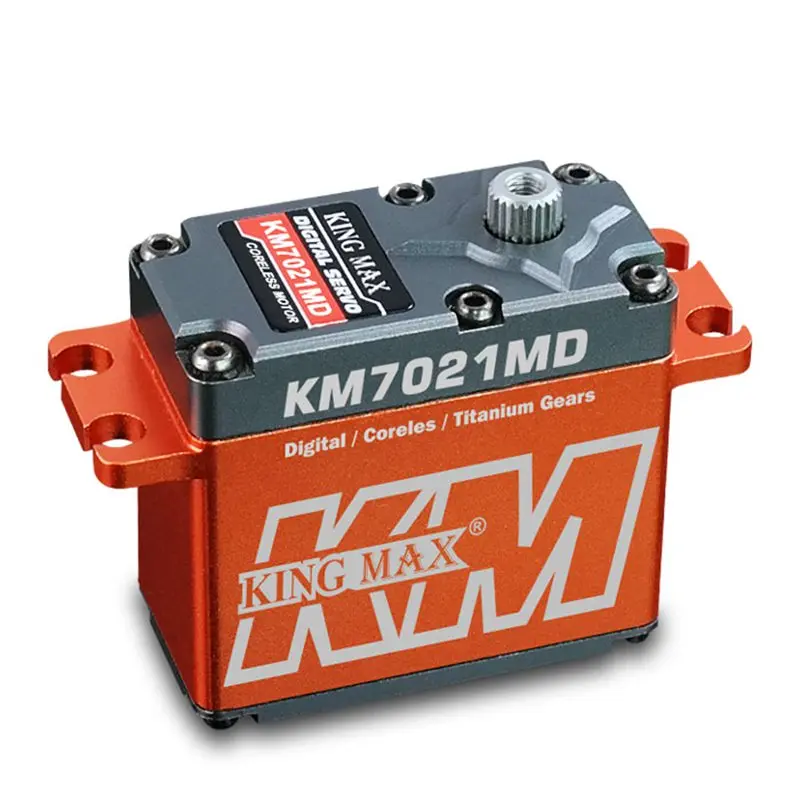 

KINGMAX KM7021MD standard servo 72g 21kg.cm full metal case titanium gear water proof dual ball bearing for RC airplane car