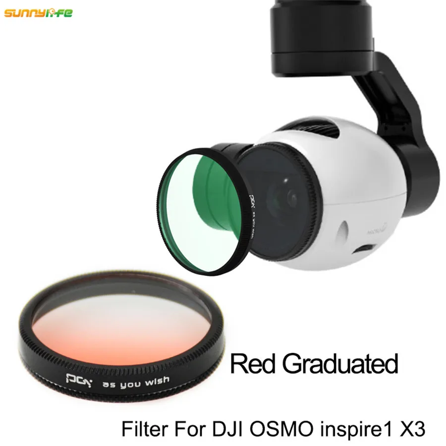Sunnylife DJI OSMO Inspire1 X3 4K карданный фильтр для объектива камеры цветные Градуированные