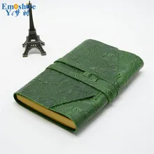 Кожаный блокнот из натуральной кожи с веревкой, кожаный блокнот, винтажный блокнот, логотип на заказ для деловых подарков N081