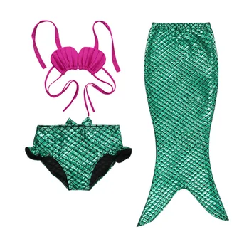 

3Pcs Kid Girls Bikini Set Mermaid Tail Girls Swimwear Summer Chidren Girls Swimsuit Swimming Costume