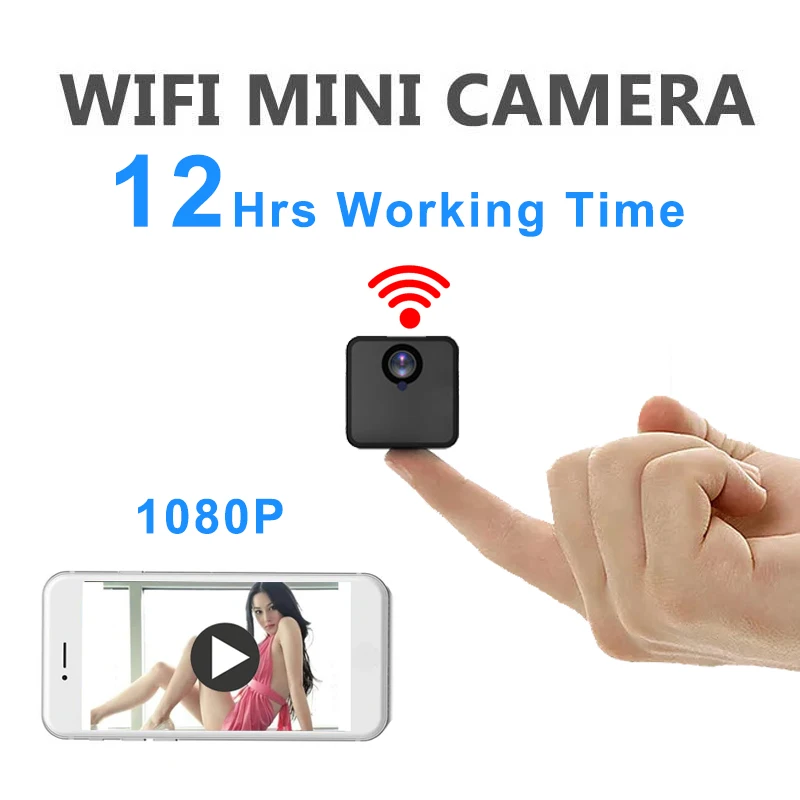 Невидимая ночная версия Wifi IP мини камера беспроводная 1080P для записи видео Поддержка дистанционное управление портативный скрытый рекордер