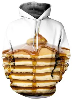 

2018 Cool Long Sleeve Printed Hoodies Yellow Oil Fashion Sweatshirt
