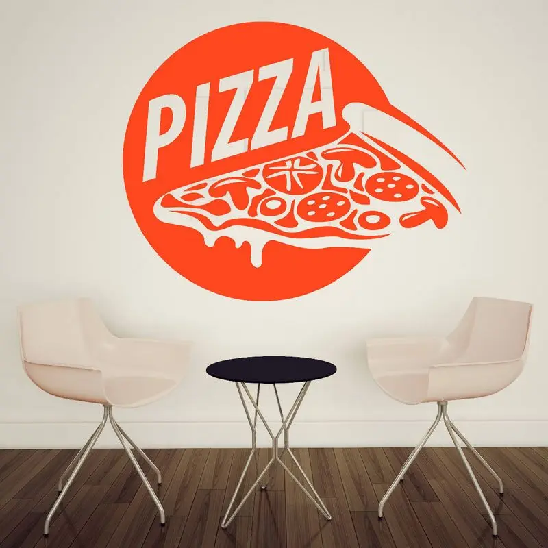 Pizza Sticker Food Decal Poster Vinyl Art Wall Decals Pegatina Quadro Parede Decor Mural Pizza Sticker