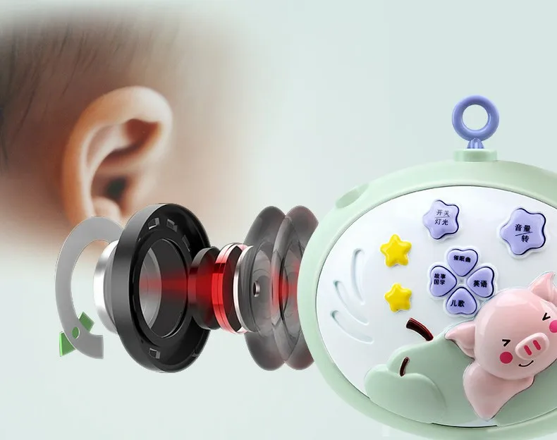 Новорожденный пульт дистанционного управления детские погремушки 0-12 месяцев мобильные, музыкальные кровать колокольчик вращающийся