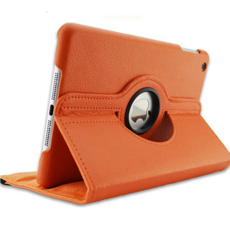 Чехол для Apple iPad Pro 10,5 дюймов чехол для iPad 10," A1701 A1709 планшетный чехол 360 Вращающийся откидной держатель подставка кожаный чехол - Цвет: Оранжевый