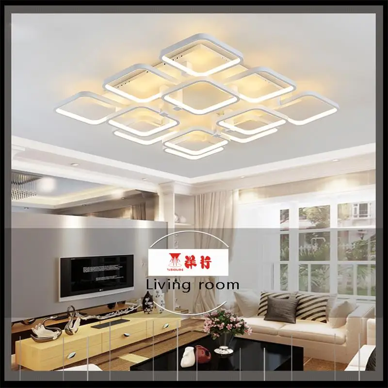 

Dimmable modern led chandelier lights for living room bedroom kids room surface mounted led home indoor ceiling chandelier lamp