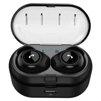 

TWS Bluetooth 5.0 Earphone Wireless Earbuds Stereo Headset Earphone w/Mic In-ear Earphones for Sport Vehicle Business Listening