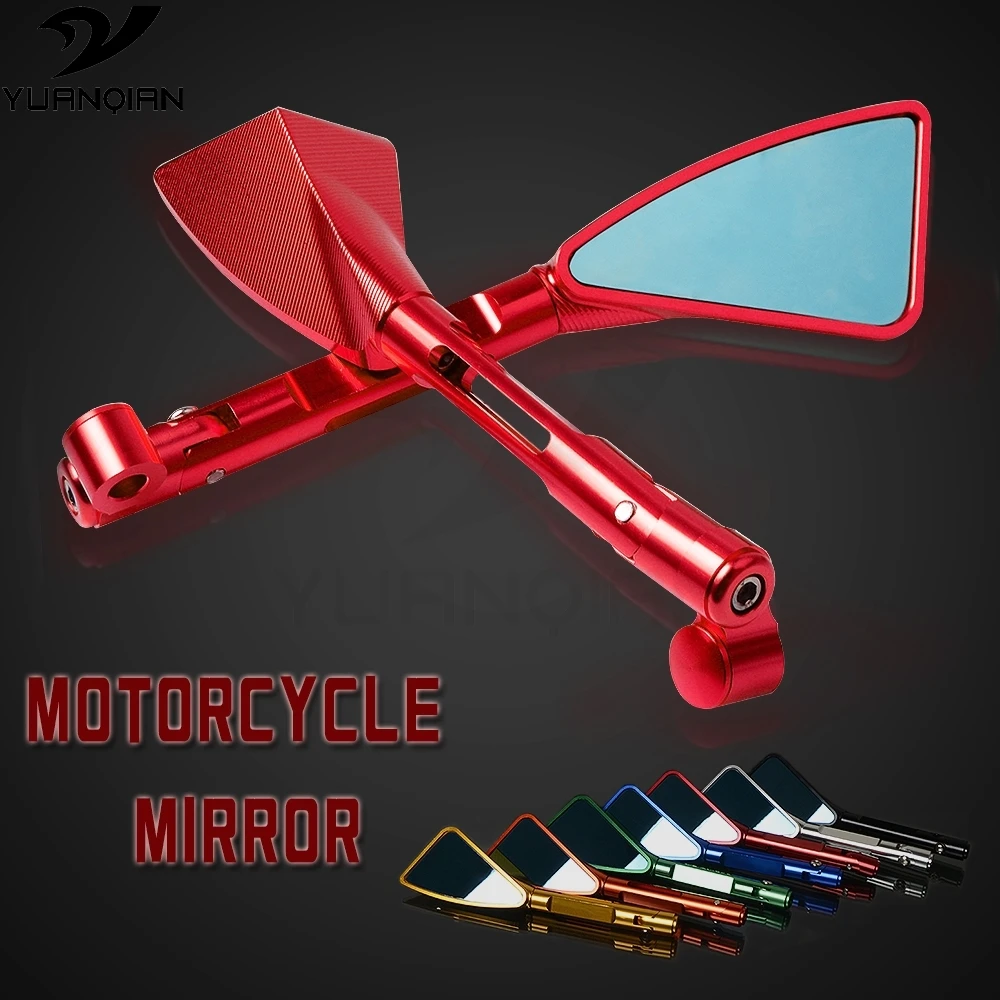 Universal Motorcycle mirror side Rearview motorcycle accessories for YAMAHA virago535 xjr1300 fjr1300 nmax155 xvs1100 | Автомобили и