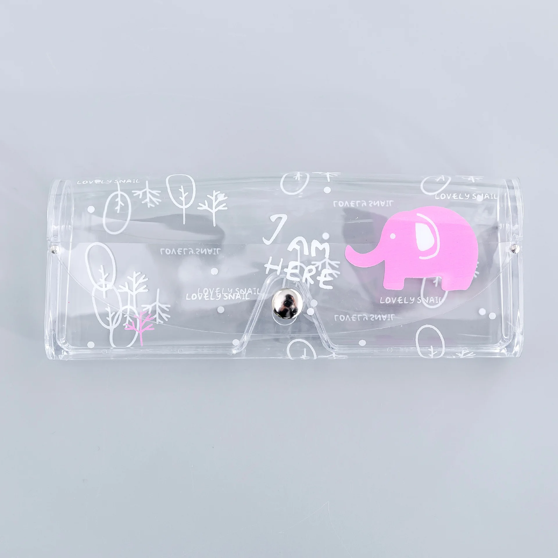 Прозрачный ПВХ глаз очки коробка мультфильм милый путешествия женская сумка чехол Защита коробка аксессуары для очков