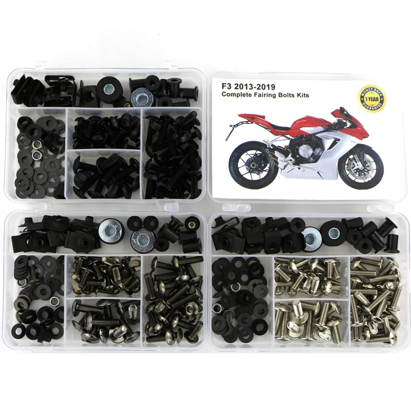 

For MV AGUSTA F3 2013-2019 Complete Full Fairing Kit Motorcycle Cowling Bolt Bodywork Side Covering Screws Nuts OEM Style Steel