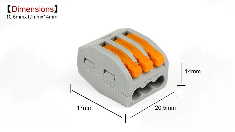 15 шт. PCT-213 214 215 Универсальный компактный провод разъем многоразовый пружинный рычаг клеммный блок Электрический обжимной клеммы