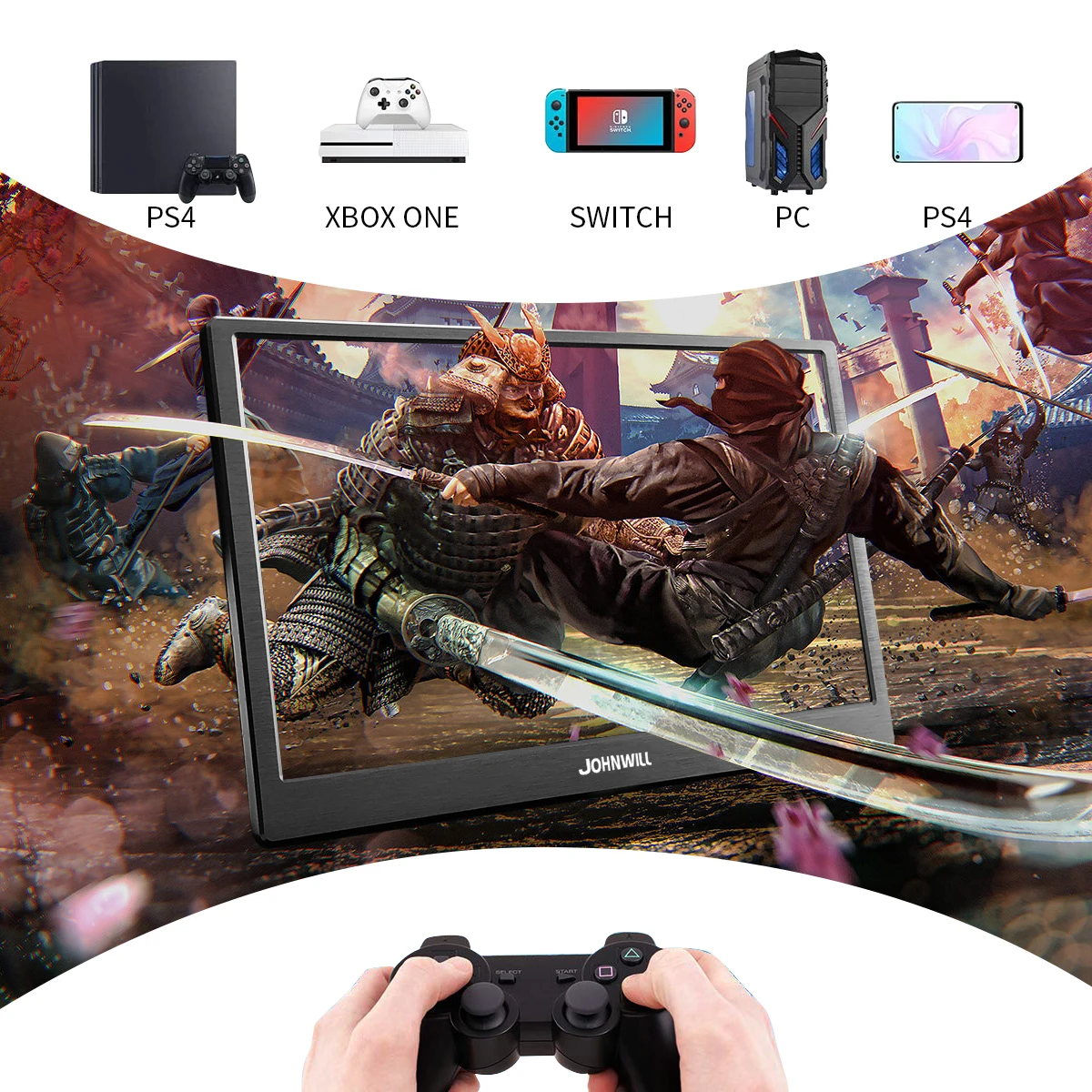18 4 дюймов IPS Тип C 4K 3480*2160 Портативный Экран для переключатель PS4 Pro Xbox 60 Гц HDMI HDR