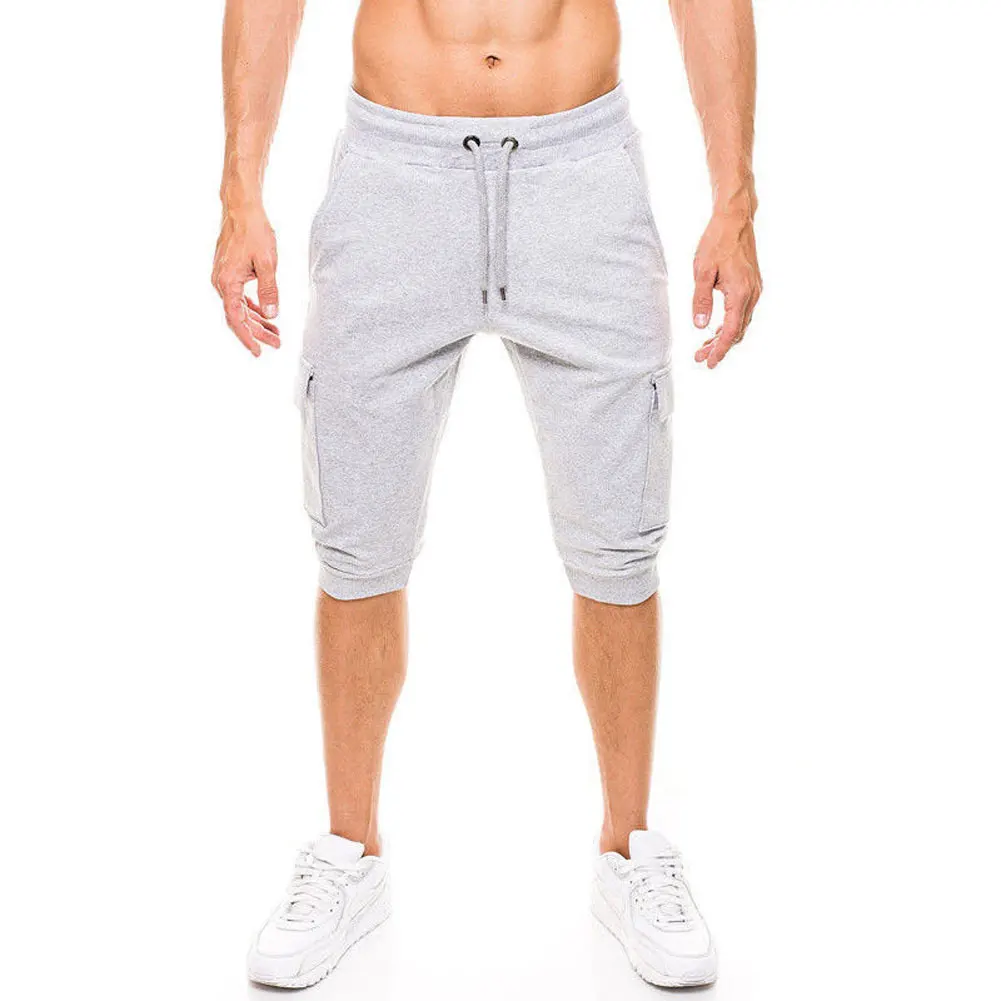 Для мужчин спортивные брюки Fifth P Слаксы повседневное Drawstring укороченные Sweatp Спорт уютный эластичный пояс шорты для женщин спортивная