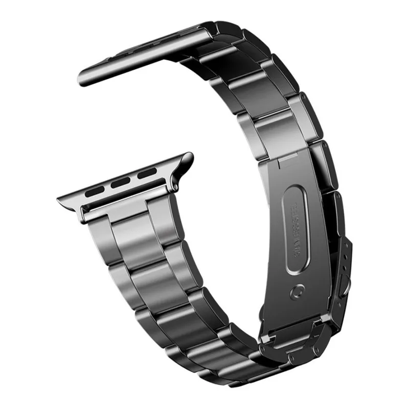 Ceny Taśma metalowa dla pasek do Apple watch 44mm 40mm iWatch 42mm 38mm 316L pas ze stali nierdzewnej Link bransoletka zegarek Apple 4 3 2 1 38