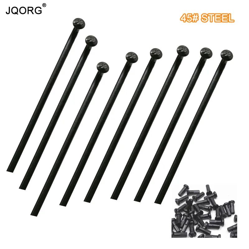 Спицы для электровелосипеда JQORG 13 г диаметр 2,26 мм черный цвет спицы для мотора ступицы 45# стальной материал j-изгиб спицы для электрического велосипеда