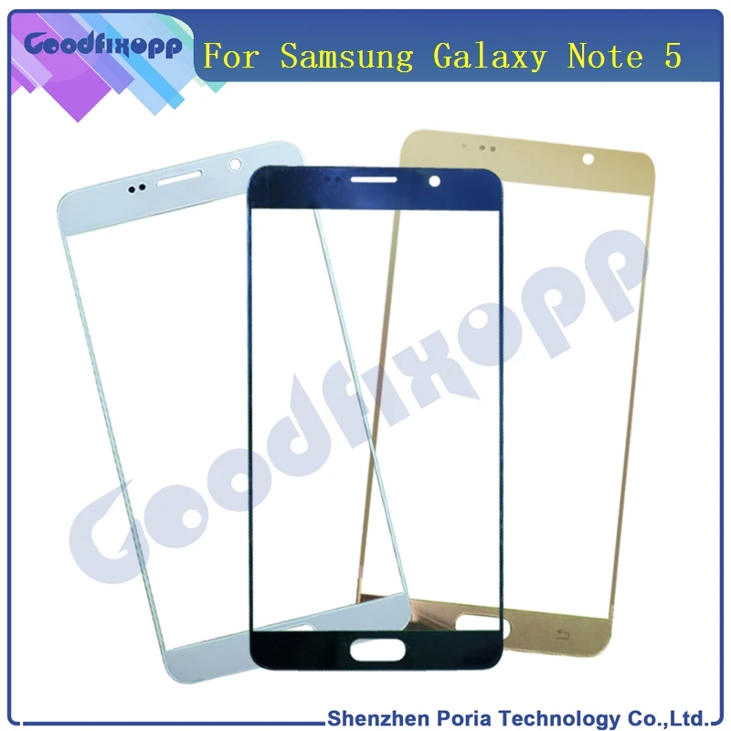 SM0028  For Samsung Galaxy Note 5 High Quality Outer Front Screen Glass Panel Lens Glass Lens Replacement With Free Shipping (2)