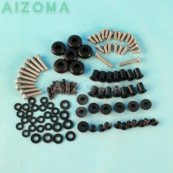 

96 Pieces Complete Full Fairing Bolt Kit For Kawasaki Ninja ZX 636 ZX-6R ZX636 2003 2004 Motorcycle Side Covering Screws Nuts