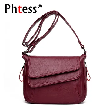 

2019 New Luxury Leather Handbags Women Bags Designer Brand Female Crossbody Shoulder Bags For Women Vintage Handbags Sac a Main