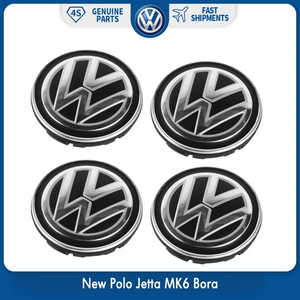 

New OEM 56mm 4pcs/set Wheel Center Hub Caps Logo Badge Emblems For VW Volkswagen 6CD 601 171 XQI New Polo Jetta mk6 Bora