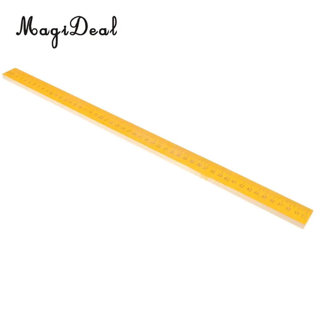 50cm Wooden Ruler Measuring Straight Ruler for Student School Geometry Math Supplies Drawing Tools Teaching Aids