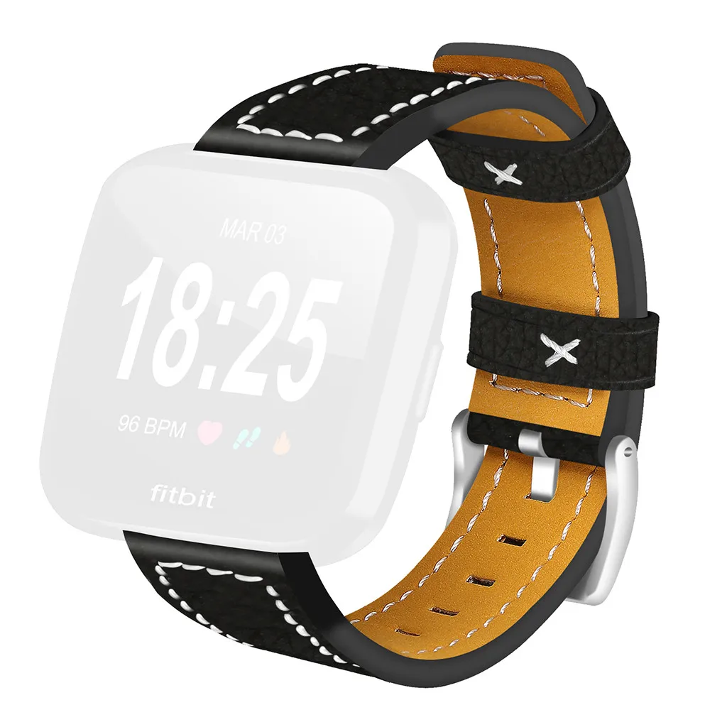 Кожаный ремешок Ouhaobin для смарт часов Fitbit Versa Lite классический кожаный браслет