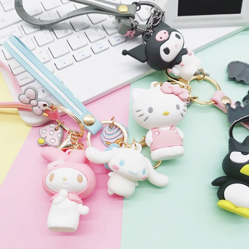 

Keychain Cat Keychain Cute Bag Charm Keychain7 Styles Available Cartoon Kids Toy Pendant llaveros para mujer 2019