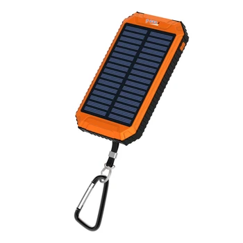 

HK LiitoKala Lii-D004 Solar Power Bank 20000 mAh Dual USB Charger Lighter Charger for Mobile Phone External Battery for Phone