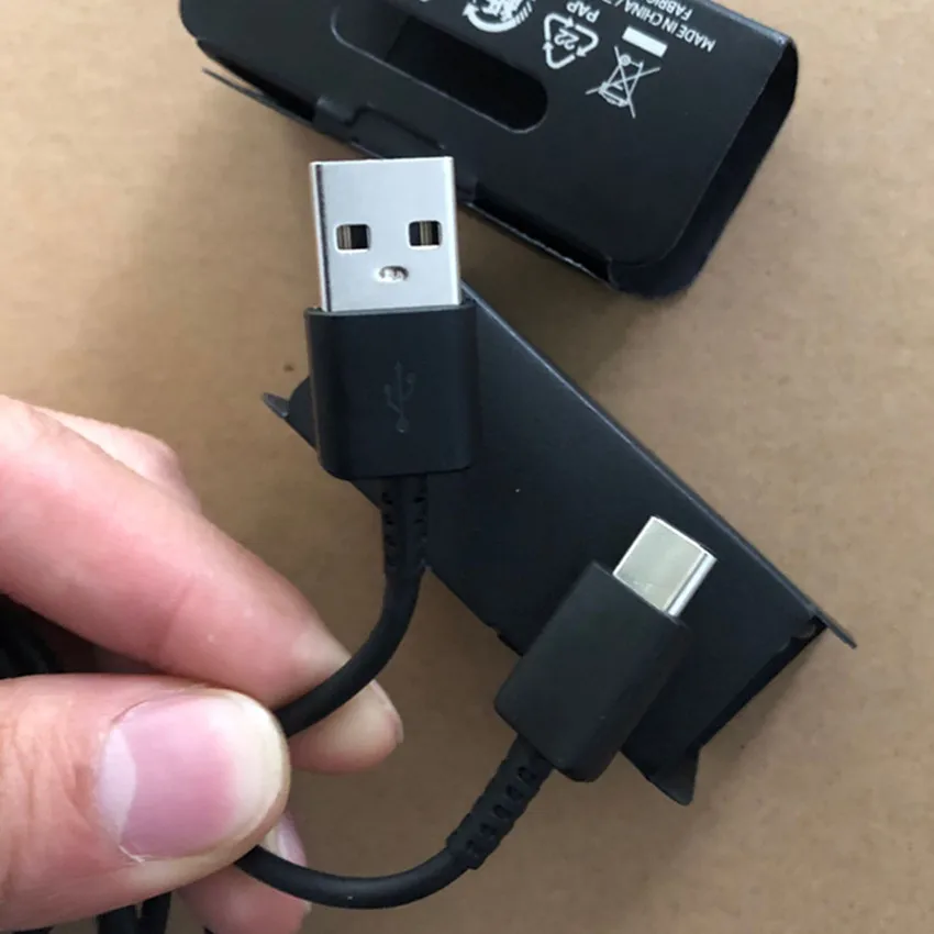 100 шт./лот 1 м type C USB кабель для синхронизации данных кабель для быстрой зарядки провод для Samsung S10 S8 S9 Note 8 9 с упаковкой