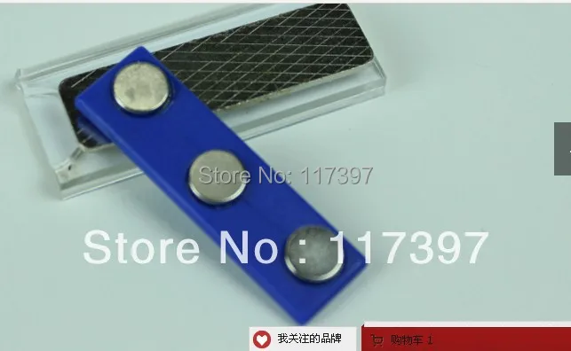 Оптовая продажа 5*2 см magent badge/пластиковый id badge holder/магнитная бирка с именем 10
