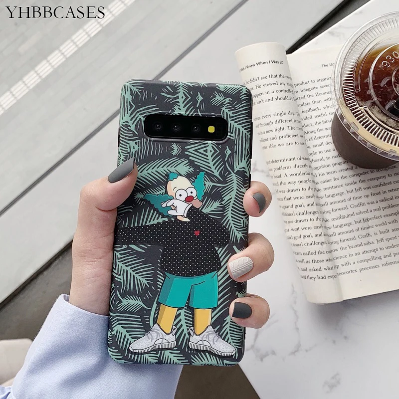 YHBBCASES мультяшный чехол для телефона Samsung Note 8 9 забавные Модные мужские мягкие