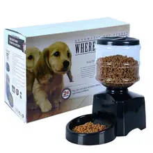 5.5L большой емкости запись lcd Цифровая автоматическая кормушка для питомца приуроченная сухая еда автоподатчик чаша для собаки кошки