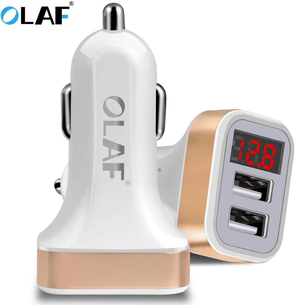 Olaf двойной зарядное устройство usb светодиодный дисплей Быстрая зарядка