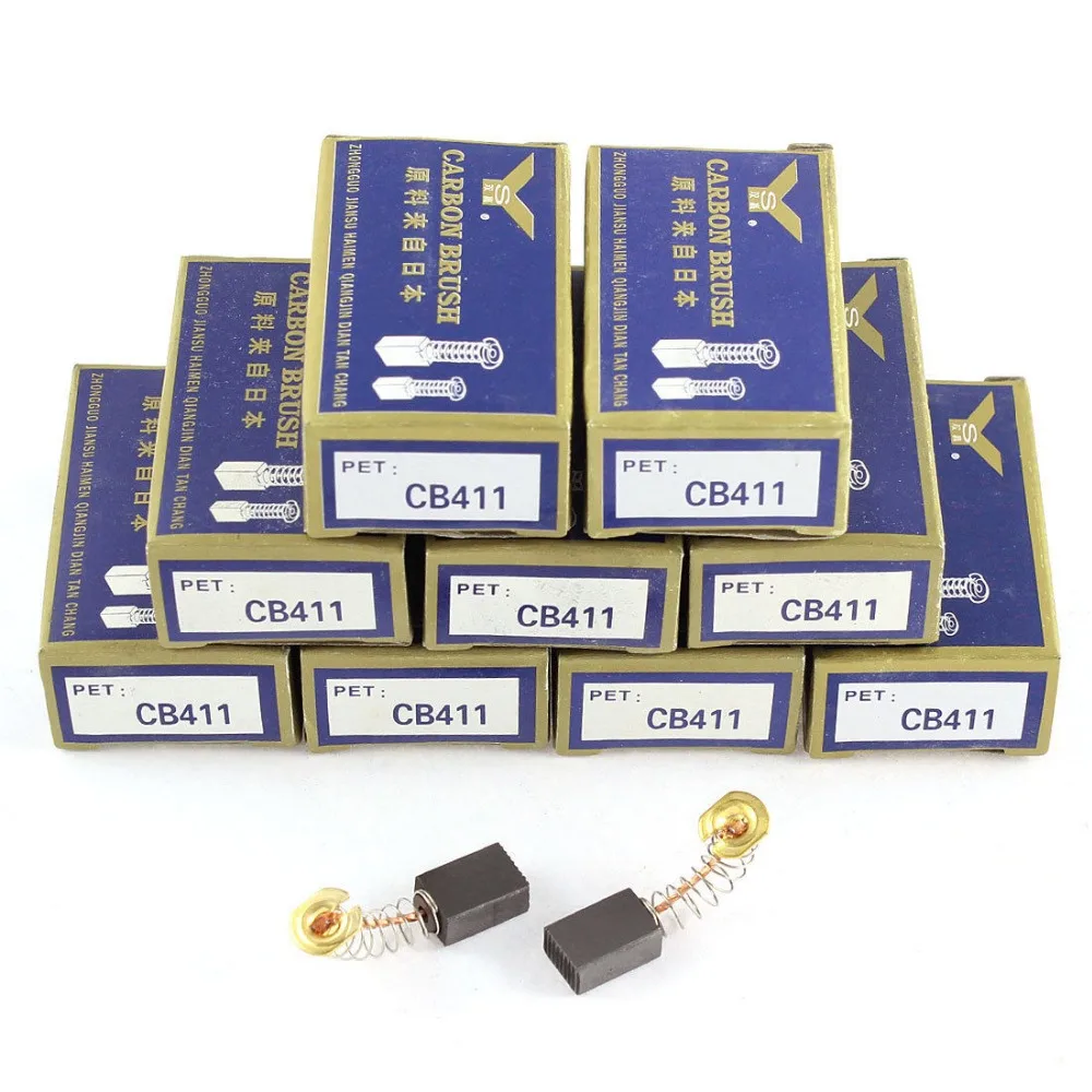 

20PCS CB411 Electric Motor Carbon Brushes Replacement 13mmx9mmx6mm for Makita
