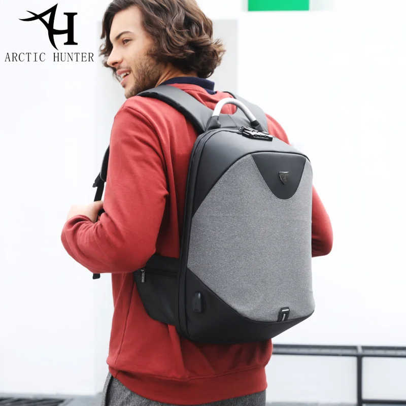 Ártico HUNTER de la escuela 15,6, Mochila impermeable Mochila de viajes de negocios USB volver paquete hombre bolsa Anti-robo regalo Ártico HUNTER de la escuela 15,6, Mochila impermeable Mochila de viajes de negocios USB volver paquete hombre bolsa Anti-robo regalo