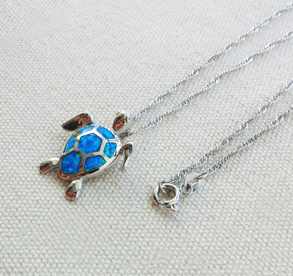 sea-turtle-blue-fire-opal-pendant-necklace 2