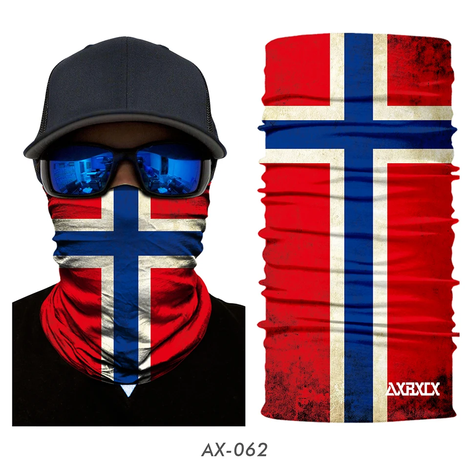 3D принт национального флага, шарф, повязка на шею, бандана, круглая петля, летняя Защита от солнца, на шею, кольцо, шарфы, мужские головные уборы, маска для лица