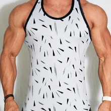 Новая мужская майка для бодибилдинга, топики без рукавов рубашки, мужской жилет для тренажерного зала, майка для фитнеса, Спортивная майка с принтом, мужская одежда