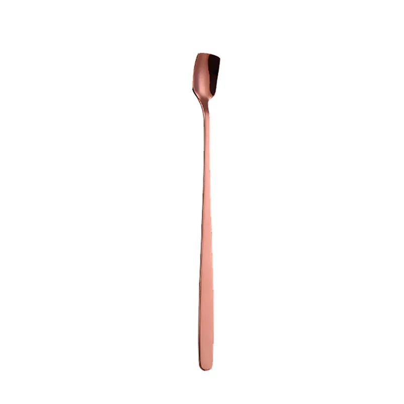 Stainless Steel Long Teaspoon Stir Spoons Coffee Tea Spoon Flatware Drinking Tools Unique Creative Appearance 40JY150